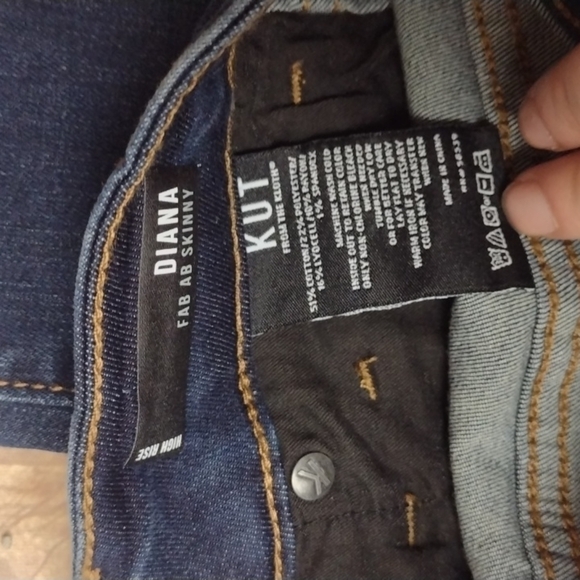 KUT from the cloth Diana high rise fab ab skinny jeans size 0 - Picture 4 of 4
